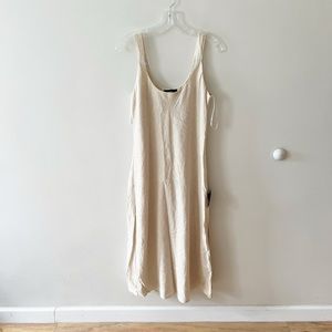 Lulu's Cream Midi Dress